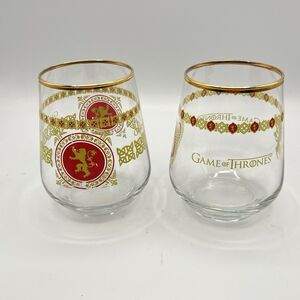 Game of Thrones Stemless 15oz Wine Glass HBO - Set Of 2